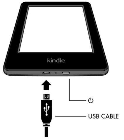 USB cable and Power Button